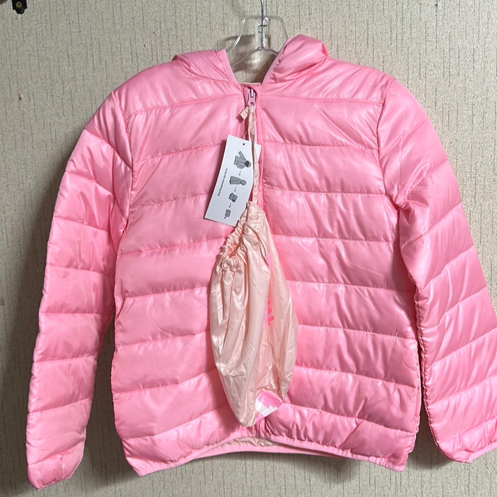 EPIC THREADS ROCK CANDY PINK PACKABLE COAT: NWT: SZ XL